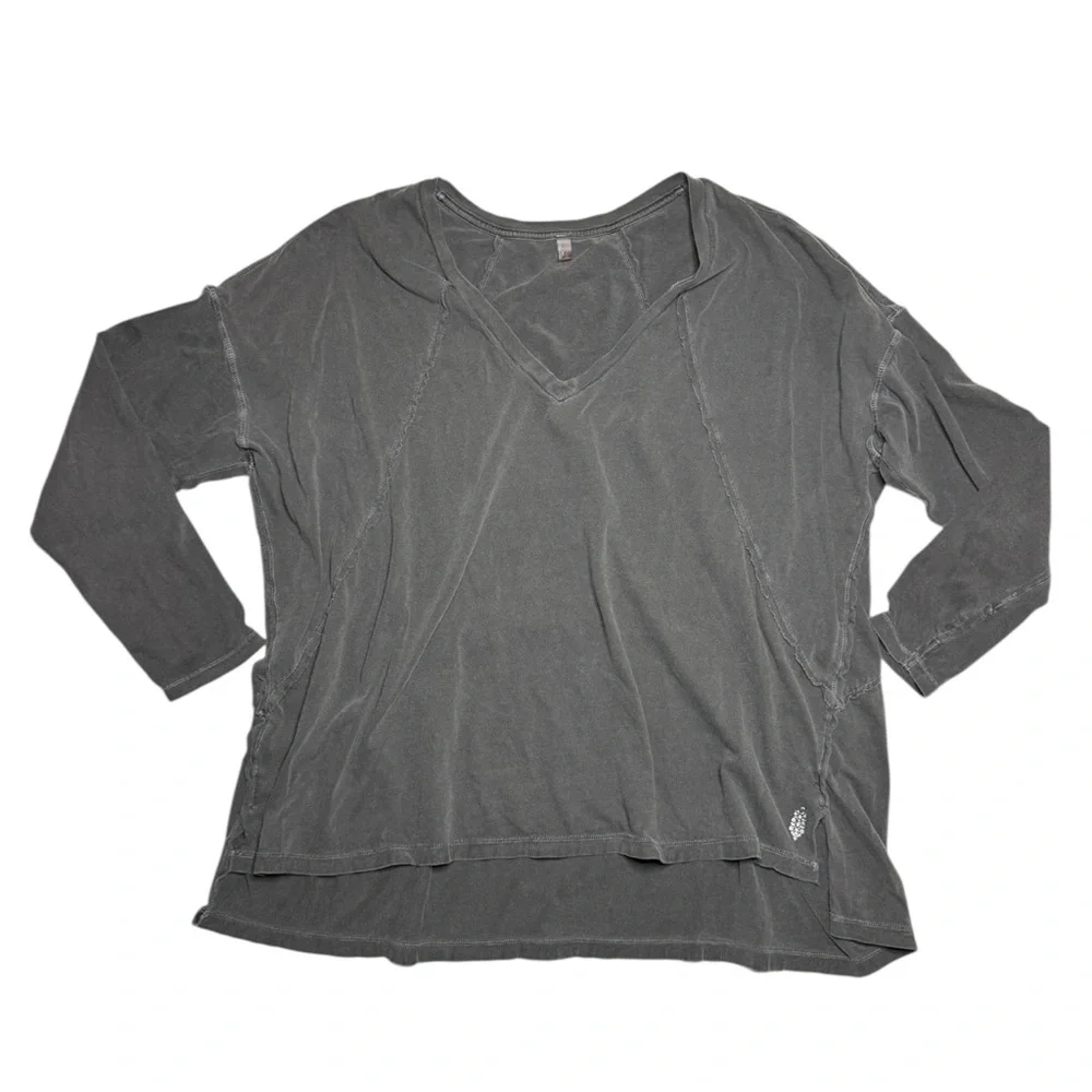 Free People Oversized Long Sleeve Shirt Size XS - Picture 1 of 4